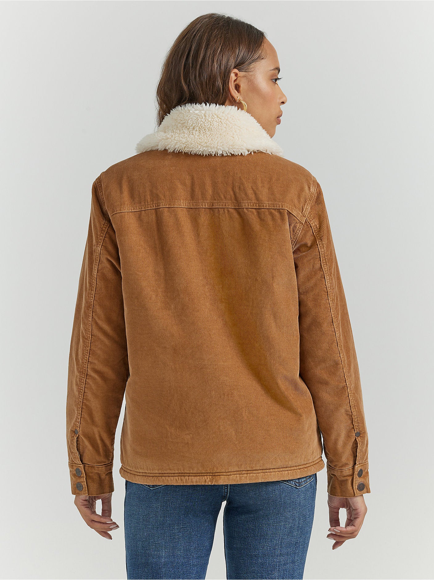 Women's Western Sherpa Lined Corduroy Wrange Coat