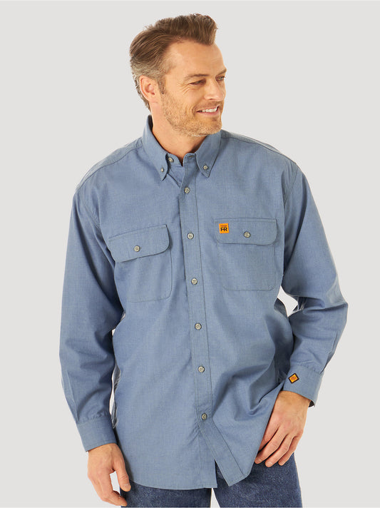 FR Flame-Resistant Riggs Flap Pocket Solid Work Shirt