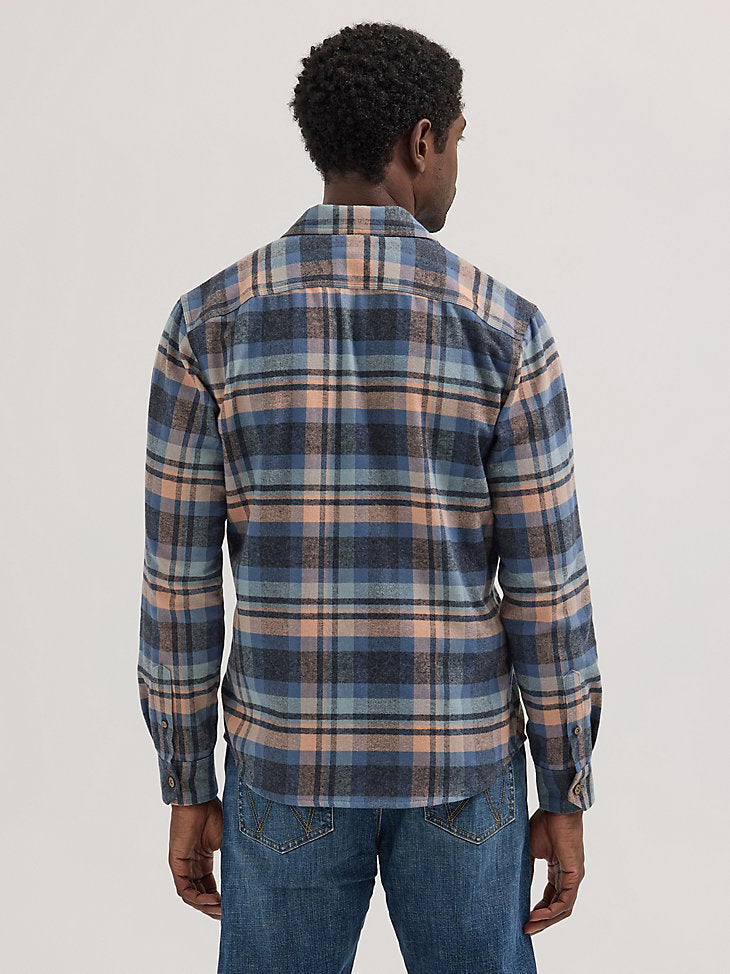 Men's Brushed Flannel Plaid Shirt