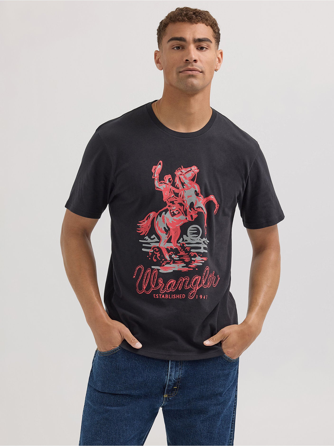 Men's Bucking Horse Graphic T-Shirt