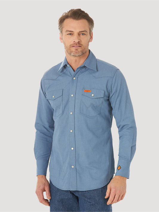 FR Flame-Resistant 20X  Western Snap Solid Shirt