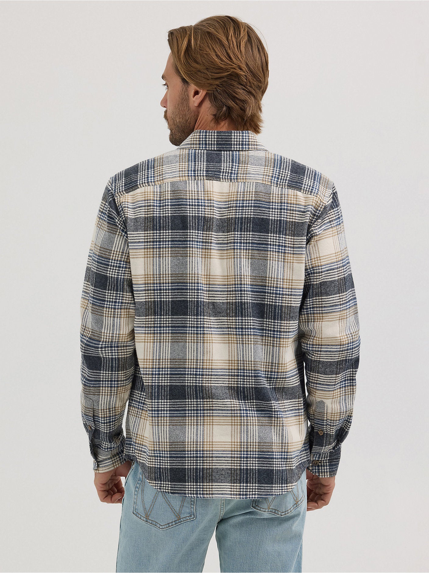 Men's Brushed Flannel Plaid Shirt